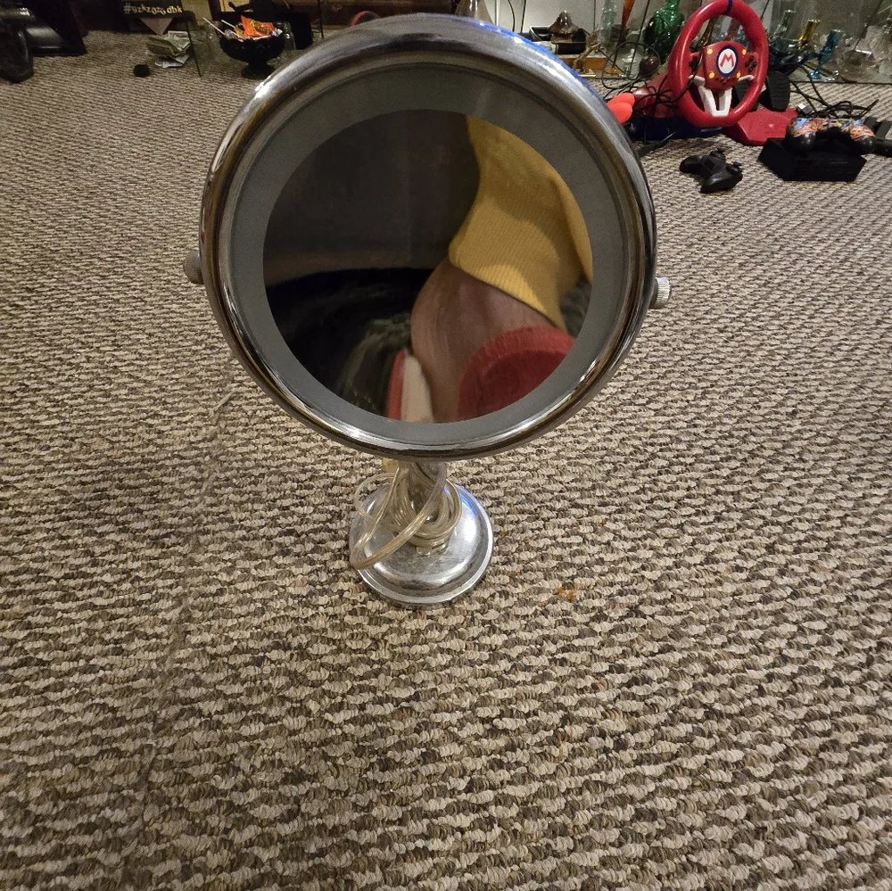 Silver Vanity Mirror